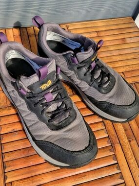Teva Gray and Purple Outdoor Sneakers